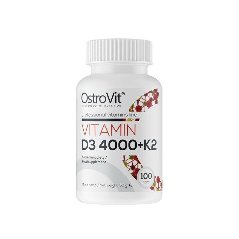 Vitamin D3 4000 + K2 - 100 tabs