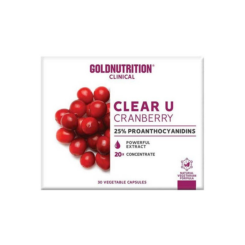 Clear U Cranberry 30 caps