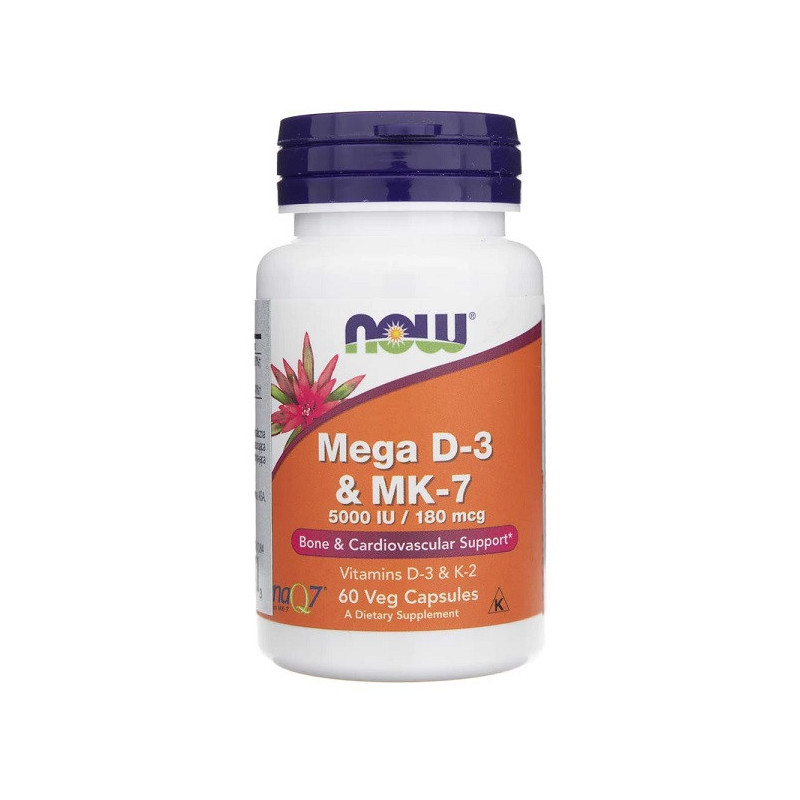 Now Mega D-3 & MK-7 - 60 Vcaps