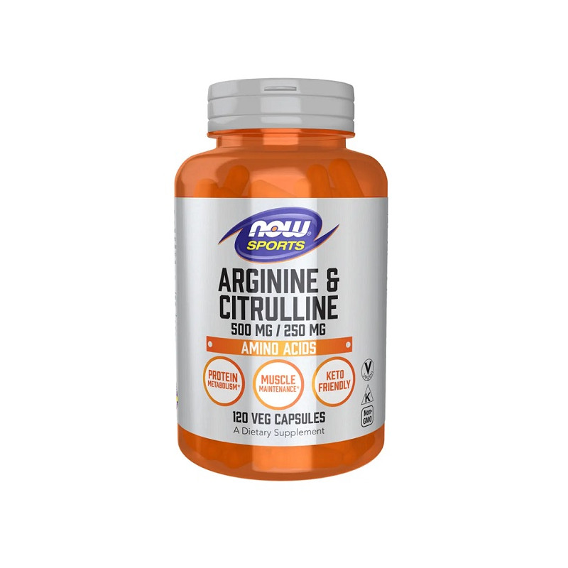 Now Foods Arginine & Citrulline 500mg/250mg
