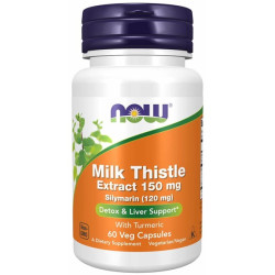 Now Silymarin Milk Thistle Extract 150mg 60 Vcaps