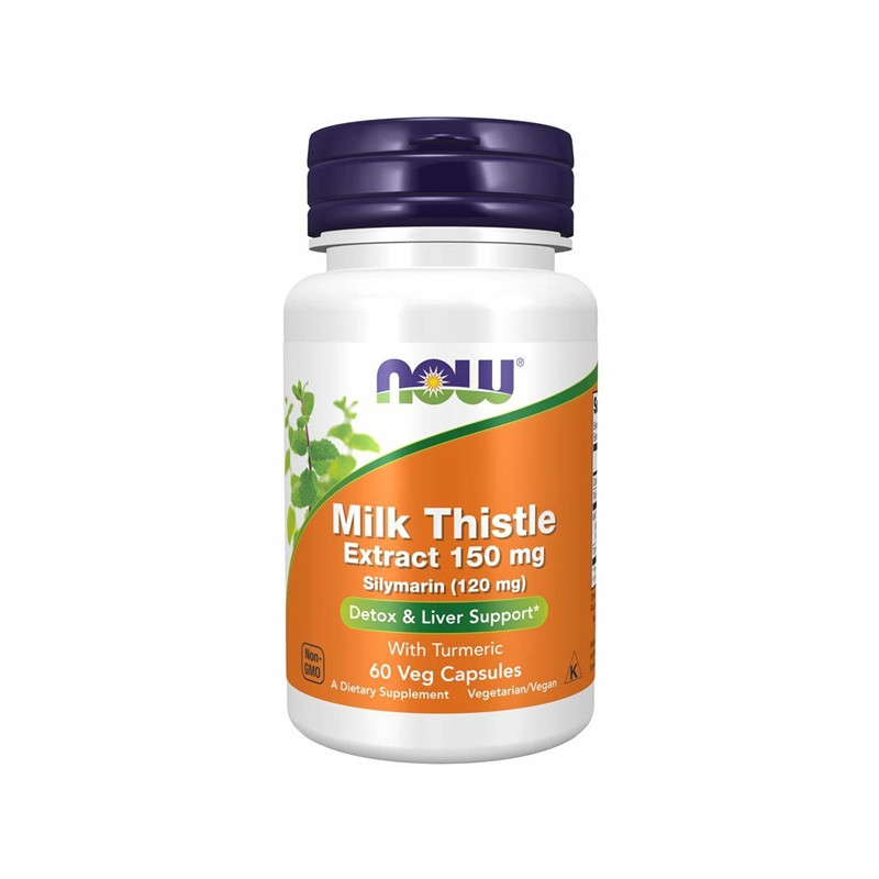 Now Silymarin Milk Thistle Extract 150mg 60 Vcaps