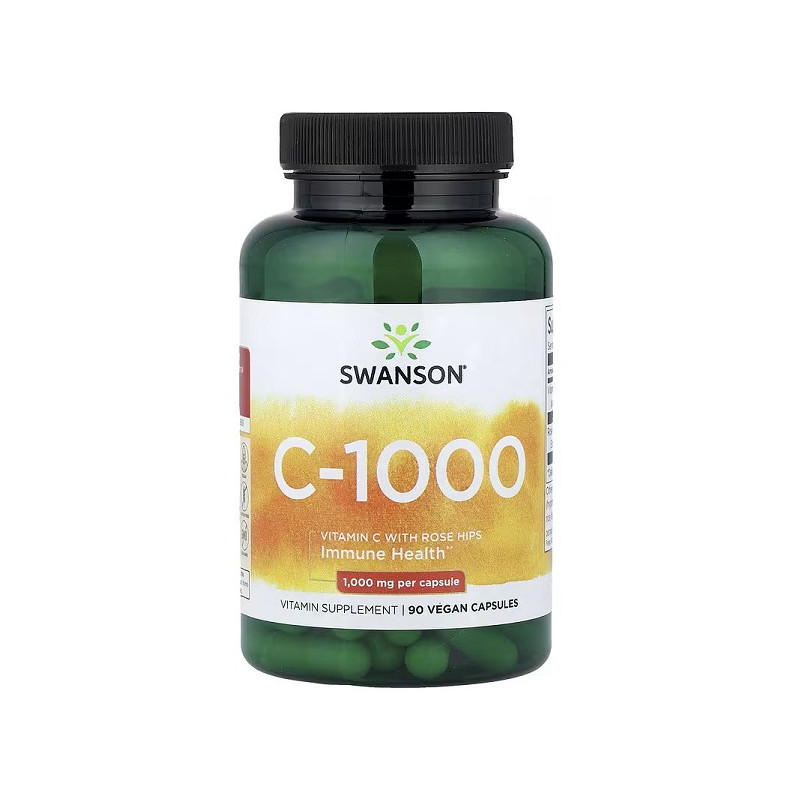 SWANSON Vitamin C-1000 Rose Hips 90 caps