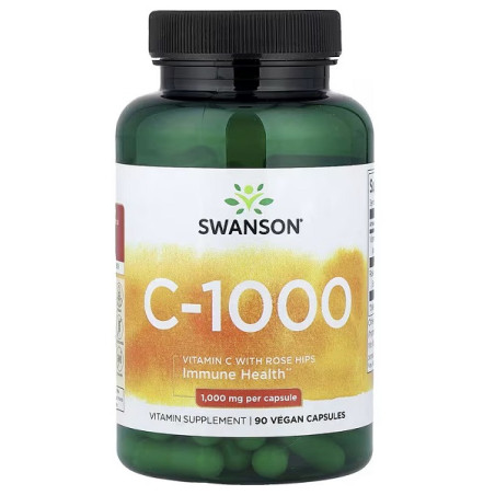 SWANSON Vitamin C-1000 Rose Hips 90 caps