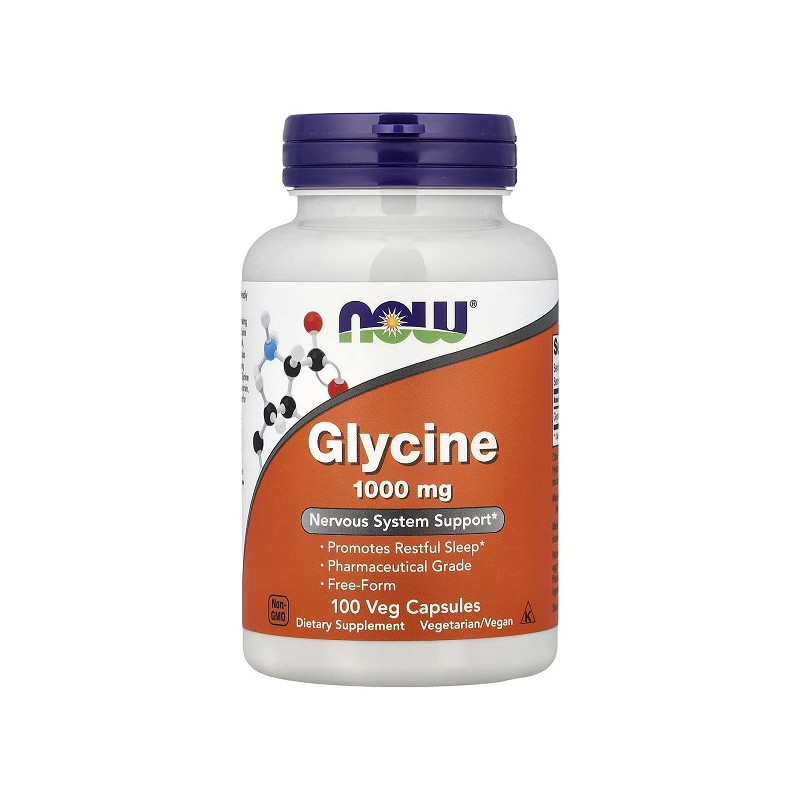 Now Glycine 1000mg – 100 Vcaps